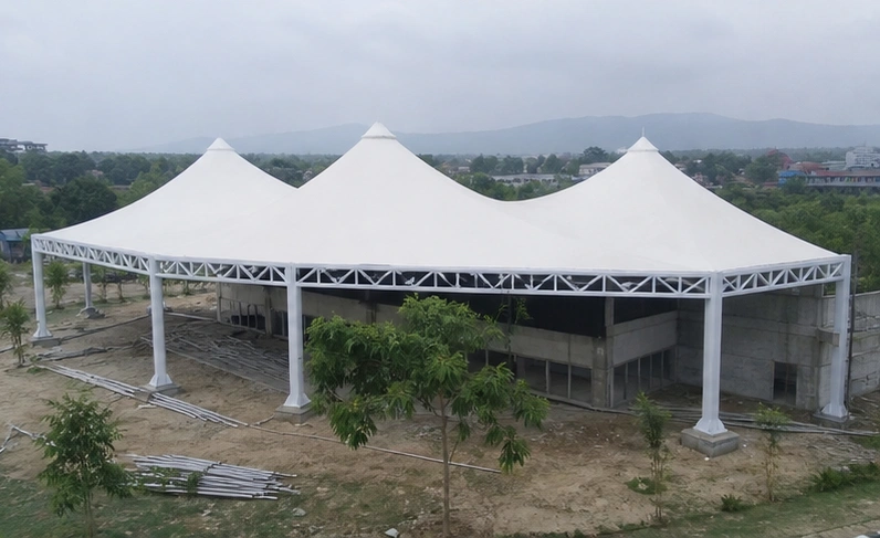 Sehwag International School, Jhajjar tensile structure, Ekra Decor &mdash; photograph 5